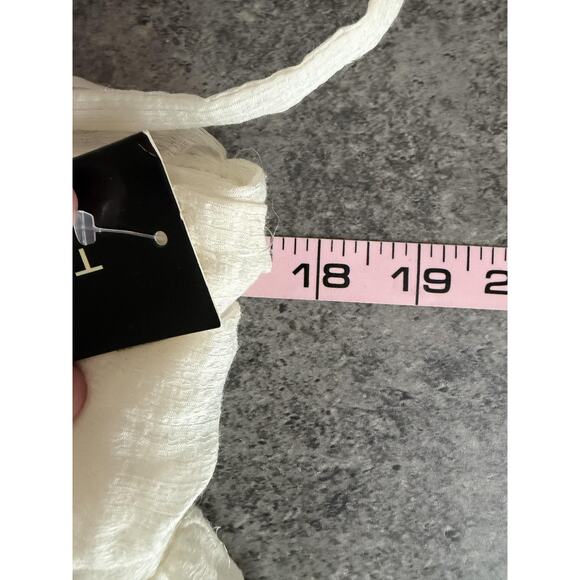 Babydoll Dress 8 Ivory Fairy Empire Spaghetti Strap Rosette Party Ethereal NEW - Picture 8 of 10